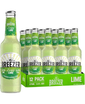Bacardi Breezer Zingy Lime 12x275ml