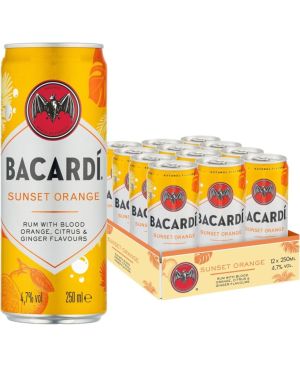 Bacardi Sunset  Orange Rum 12x25cl 