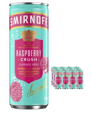 Smirnoff Raspberry Crush and Lemonade 12x25cl